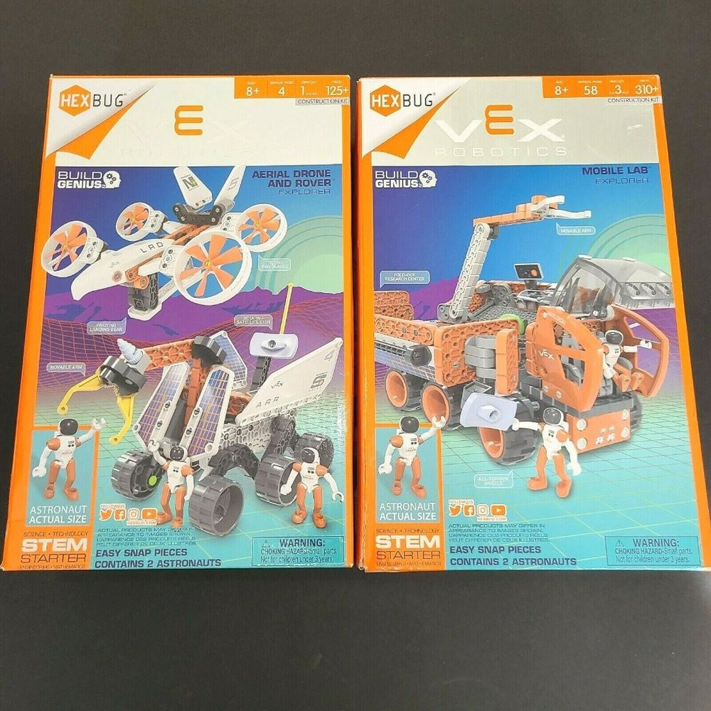 Vex Robotics Hexbug Stem Starter Kit Mobile Lab + Aerial Drone and Rover New
